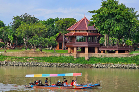 Pattaya : Excursion d&#039;une journée à Ayutthaya avec visite privée à bord d&#039;une longue queue