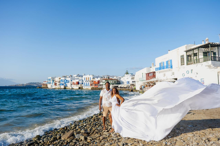 Flying Dress Photoshooting Mykonos