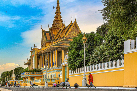 Phnom Penh: Tour guiado de um dia histórico de bicicleta ou Tuk Tuk