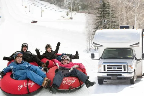 Toronto: Snow Tubing RV-Motorhome Tour