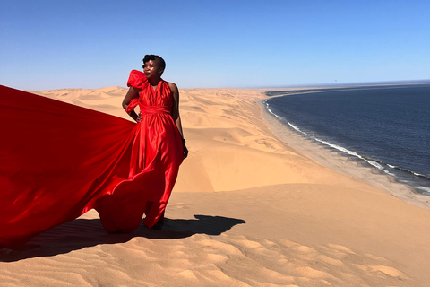 Swakopmund: Flying Dress Photoshoot in the Desert
