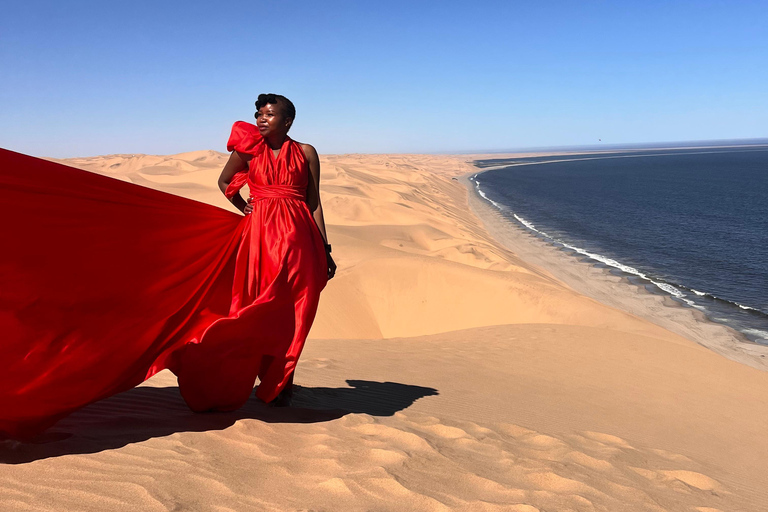 Swakopmund: Flying Dress Photoshoot in the Desert