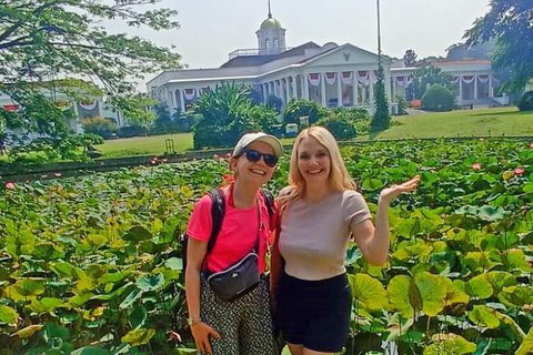 Jakarta Bogor Botanisk trädgård, risterrass och vattenfall