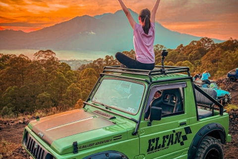 Ubud: Mount Batur Jeep Sunrise and Natural Hot Spring Tour Meet up at Location (no pick up from Hotel)