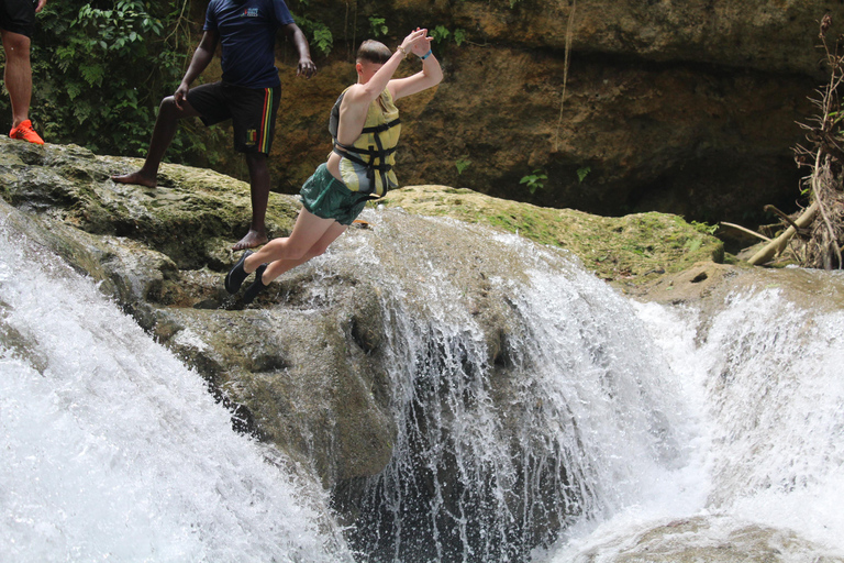 Ocho Rios: Blue Hole & River Tubing Tour with Pickup From Montego Bay Hotels & Port