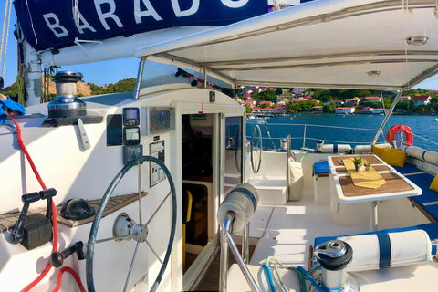 Guadeloupe:half Day on catamaran les Saintes, terre de haut