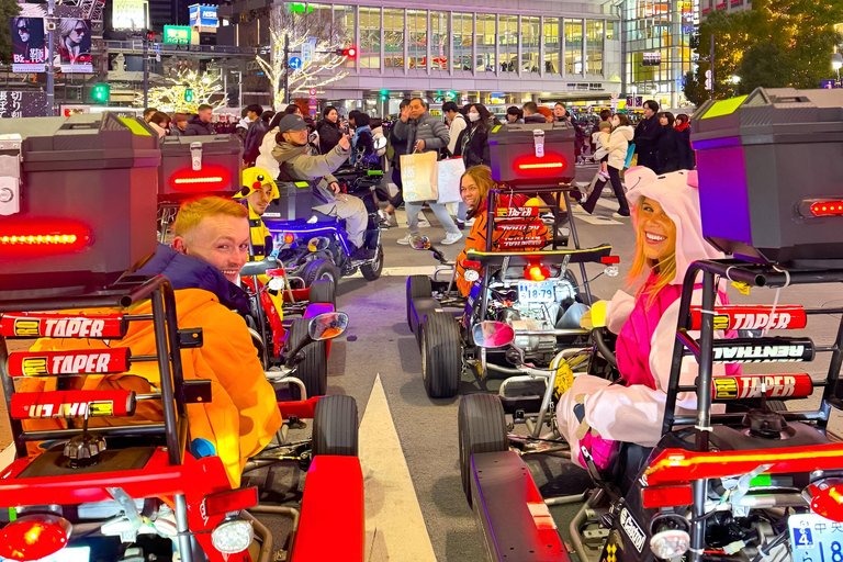 Tokyo: Shibuya and Shinjuku Streets Guided Go-Karting Tour Ride Through The Streets Of Shibuya and Shinjuku By Go Kart
