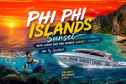 Krabi: Phi Phi Islands Sunset Tour with BBQ Dinner + Plankton - Image 2