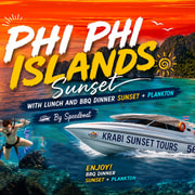 Krabi: Phi Phi Islands Sunset Tour with BBQ Dinner + Plankton Krabi: Phi Phi Islands Sunset Tour with BBQ Dinner + Plankton