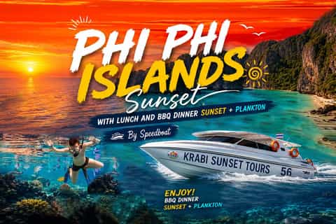 Krabi: Phi Phi Islands Sunset Tour with BBQ Dinner + Plankton - Image 3