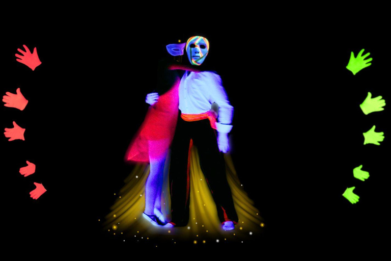 Prague: Underground Black Light Theatre Interactive Show
