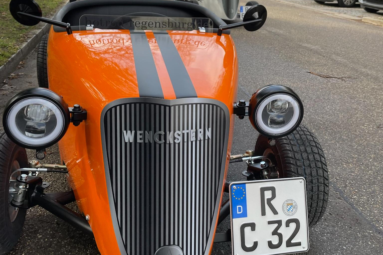 Regensburg: 2h de city tour de Hot Rods