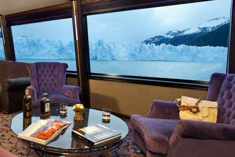 GLACIERS GOURMET Perito Moreno Navigation Full service VIP service *WITH* Transfer, Gourmet Menu & FOOTBRIDGES