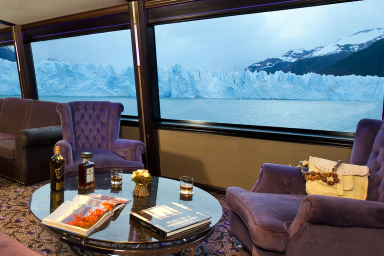 GLACIERS GOURMET Perito Moreno Navigation Full service VIP service *WITH* Transfer, Gourmet Menu & FOOTBRIDGES