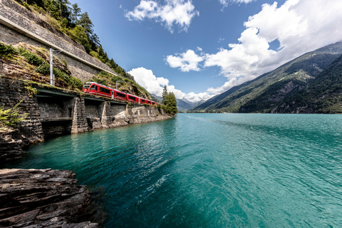 Swiss Alps by Train: Bernina & St. Moritz from Milan Tour with Standard Carriage