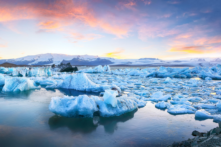From Reykjavík: Diamond Beach, Glacier Lagoon & Boat Tour Free pick up from Bus Stop #12 with BOAT ride