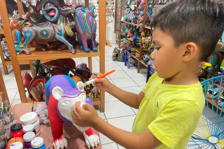 Huatulco: Create Your Own Alebrije and Painting Explanation.