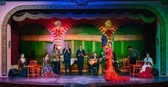 Sevilla: Flamenco im El Palacio Andaluz mit optionalem Abendessen