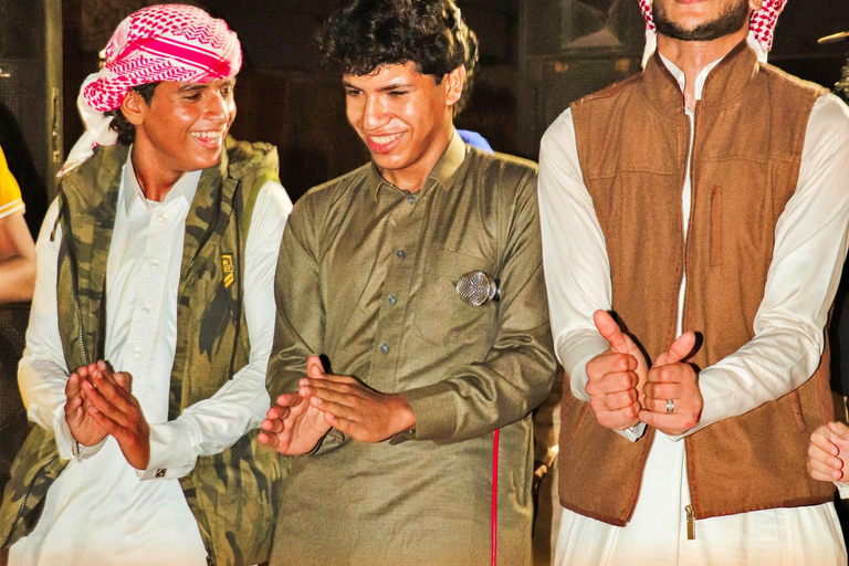 From Cairo: Desert night, Bedouin dinner, coffee & show
