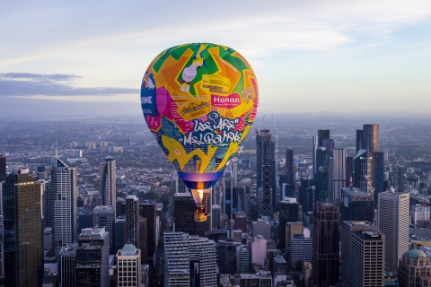Melbourne: 1 uur durende hete luchtballonvlucht bij zonsopgangHot Air Balloon Flight Met Champagne Ontbijt
