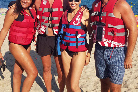 Golfe-Juan: Îles de Lérins/Cap d&#039;Antibes: Speedbåtsutflykt 1,5 timmeGolfe-Juan: Lérinsöarna/Cap d&#039;Antibes: Speedboat-utflykt 1,5 timme