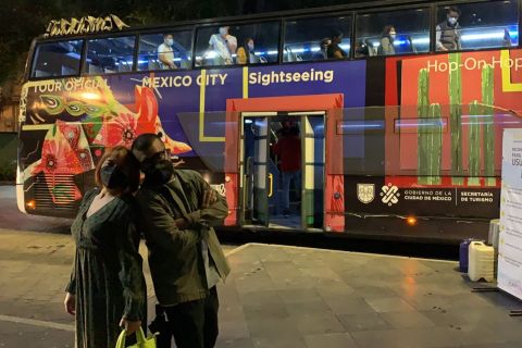 Mexico-Stad: dubbeldekkerbus nachttour