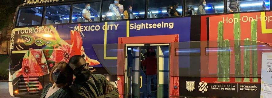 Meksyk: Nocna wycieczka autobusem piętrowym