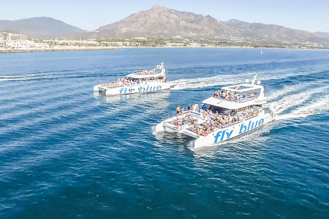 Málaga: Cruzeiro de catamarã com parada opcional para nadarPasseio Diurno de 1 Hora sem Parada para Mergulho