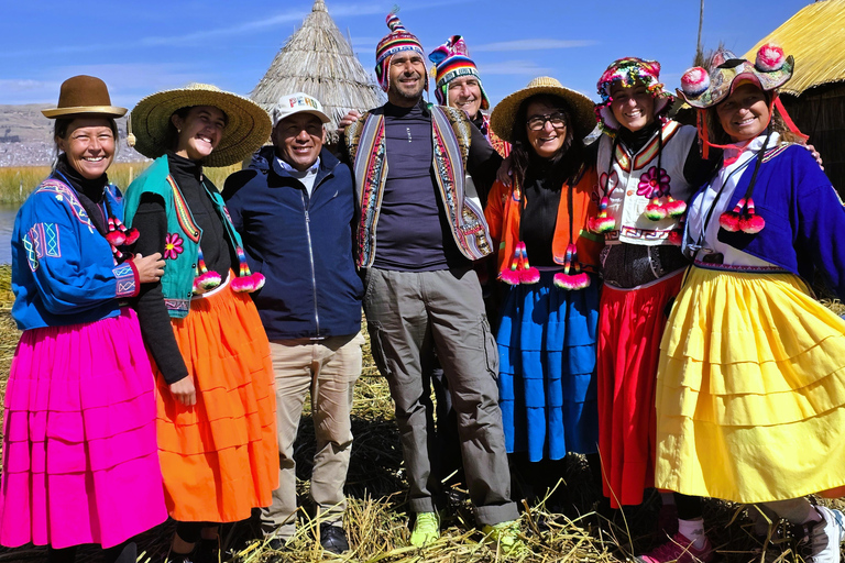 From Puno: Lake Titicaca 2-Day Tour with Homestay From Puno: 2-Day Guided Tour with Fixed Pickup Point