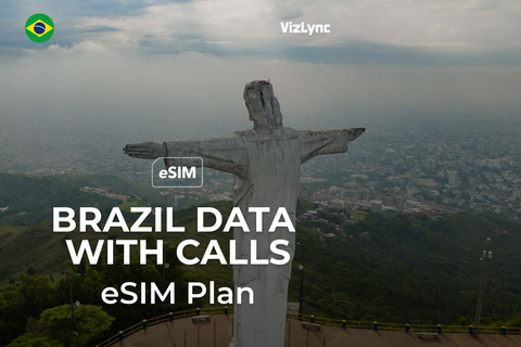 Brazil Travel eSIM Plan with High Speed data and calls Brazil 7 GB 1000 Minutes