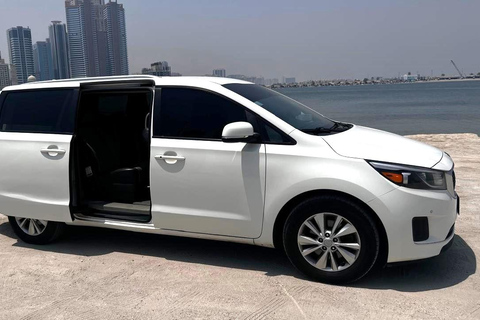 Dubai, Abu Dhabi, or Sharjah: Private Driver and Car Private transfer 4 hrs