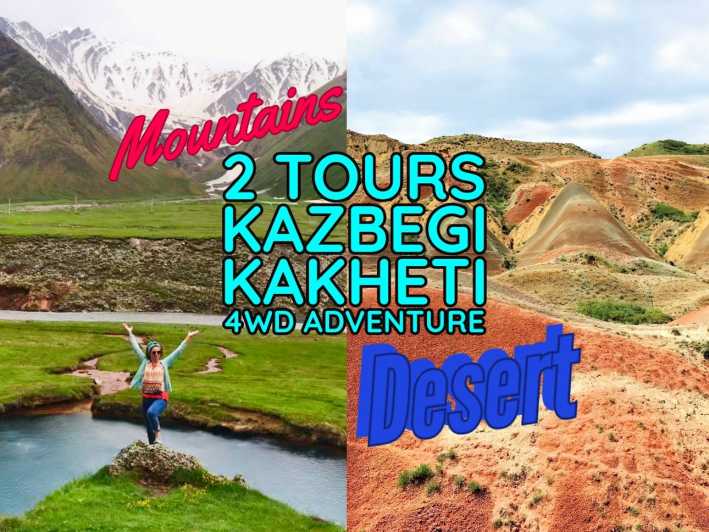 From Tbilisi: Kakheti and Kazbegi 2-Day 4X4 Jeep Tour pack