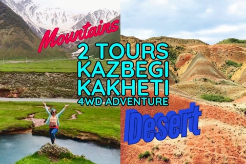 Aventure sauvage en 4x4 à travers Kakheti et Kazbegi (2 jours)