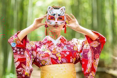 Servizio fotografico privato di bambù di Arashiyama