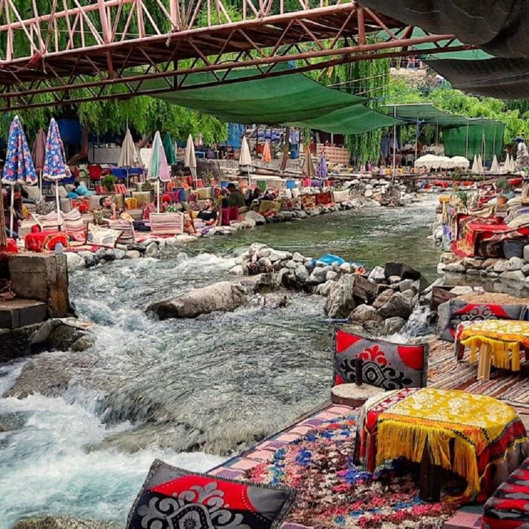 Vallée de l'Ourika, montagne de l'Atlas, chutes d'eau - trekking