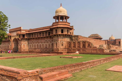 Depuis Agra : Excursion d'une demi-journée au lever du soleil au Taj Mahal et au Fort d'Agra