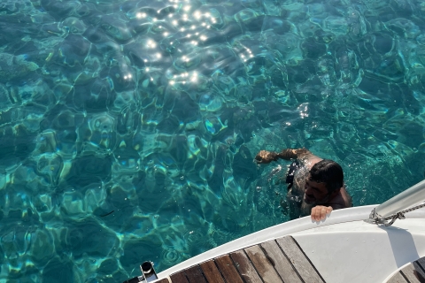 Mykonos: Delos en Rhenia Island Cruise met zwemmen en Griekse maaltijd