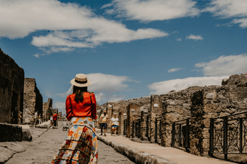 Desde Nápoles: Visita guiada a pie de Pompeya con entrada y trenVisita guiada en español