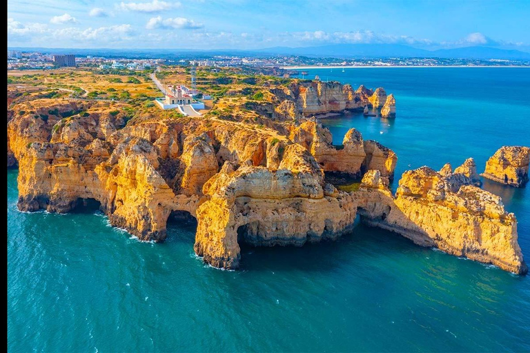 Lisbonne : Algarve, grottes de Benagil et Lagos avec option de tour en bateauVisite en petit groupe