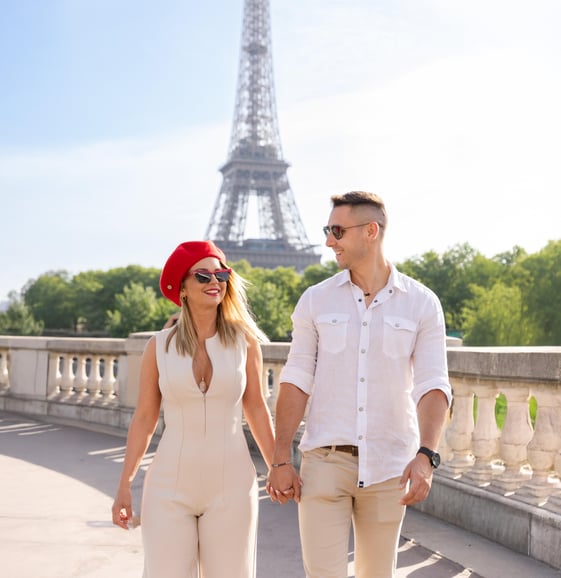Paris : Photoshoot Premium avec vue sur la Tour Eiffel