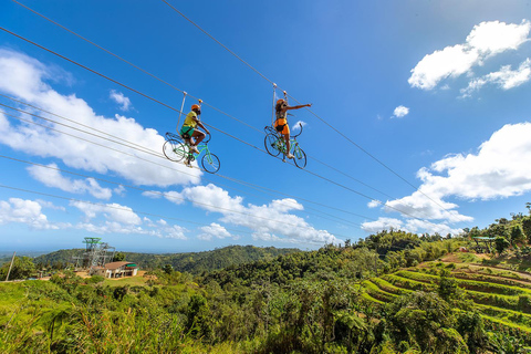 Ab San Juan: Zipline &amp; Toro Bike Tour mit Transport