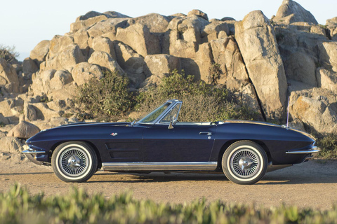 Monterey & Big Sur: '64 Corvette Stingray Convertible Rental