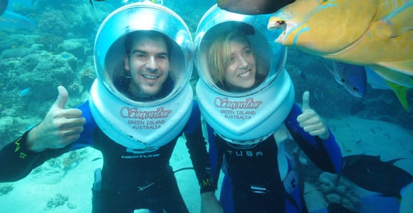 Cairns: Green Island & Seawalker Helmet Dive Combo