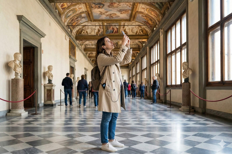 Best of Florence: Accademia Gallery & Uffizi Gallery Visit Uffizi Gallery Entry Ticket with Audioguide (No Accademia)