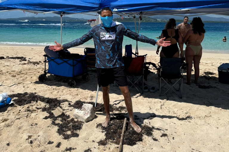 De San Juan: Viagem de 1 dia à Ilha de Icaco com comida e bebida