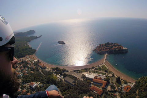 Gleitschirmfliegen in Montenegro: Sveti Stefan Luftausflug