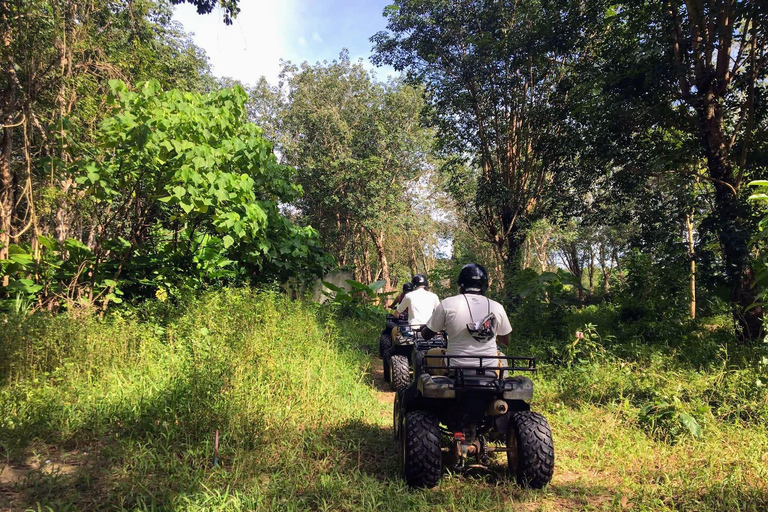 Phuket stadsvandring med ATV-äventyr och elefantmatningUpphämtning från hotell i Patong, Karon eller Kata Beach