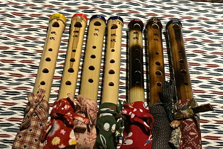 Tokio:flet z uchwytem na pałeczki,wybór,lekcja,występ na żywo