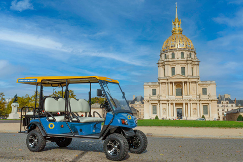 Golf Cart in Paris - Private Guided Tour - Pickup Included Le Special Day (10h) up to 3p