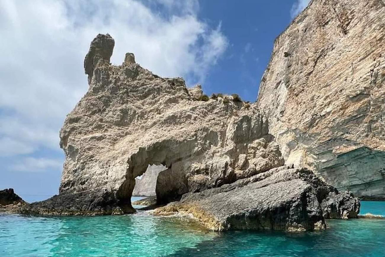 Navagio-Bucht Weißer Strand Westküste Porto Vromi Anafonitria